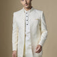 Ivory Embroidered Indowestern Set