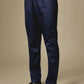 Navy Embroidered Sherwani Set
