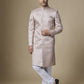 Light Pink Embroidered Sherwani Set