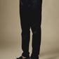 Black Geometric Embroidered Jacket Kurta Set