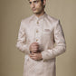 Pink Jacquard Bandhgala Jacket