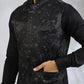 Black Floral Embroidered Bundi Jacket Set