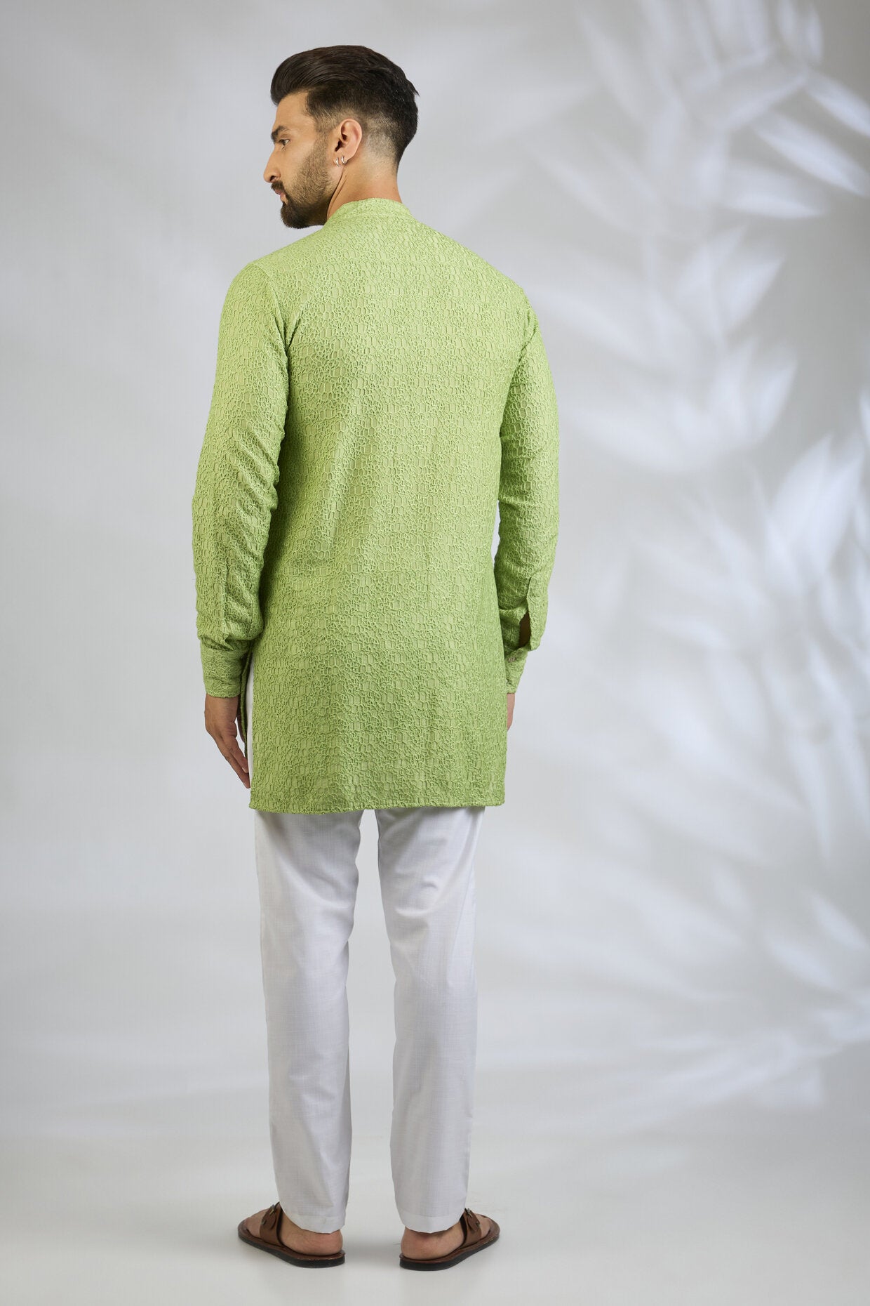 Mint Green Embroidered Kurta Set