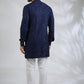 Navy Blue Sequin Embroidered Kurta Set