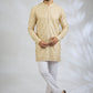 Peach Sequin Embroidered Kurta Set