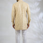Peach Sequin Embroidered Kurta Set