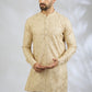 Peach Sequin Embroidered Kurta Set