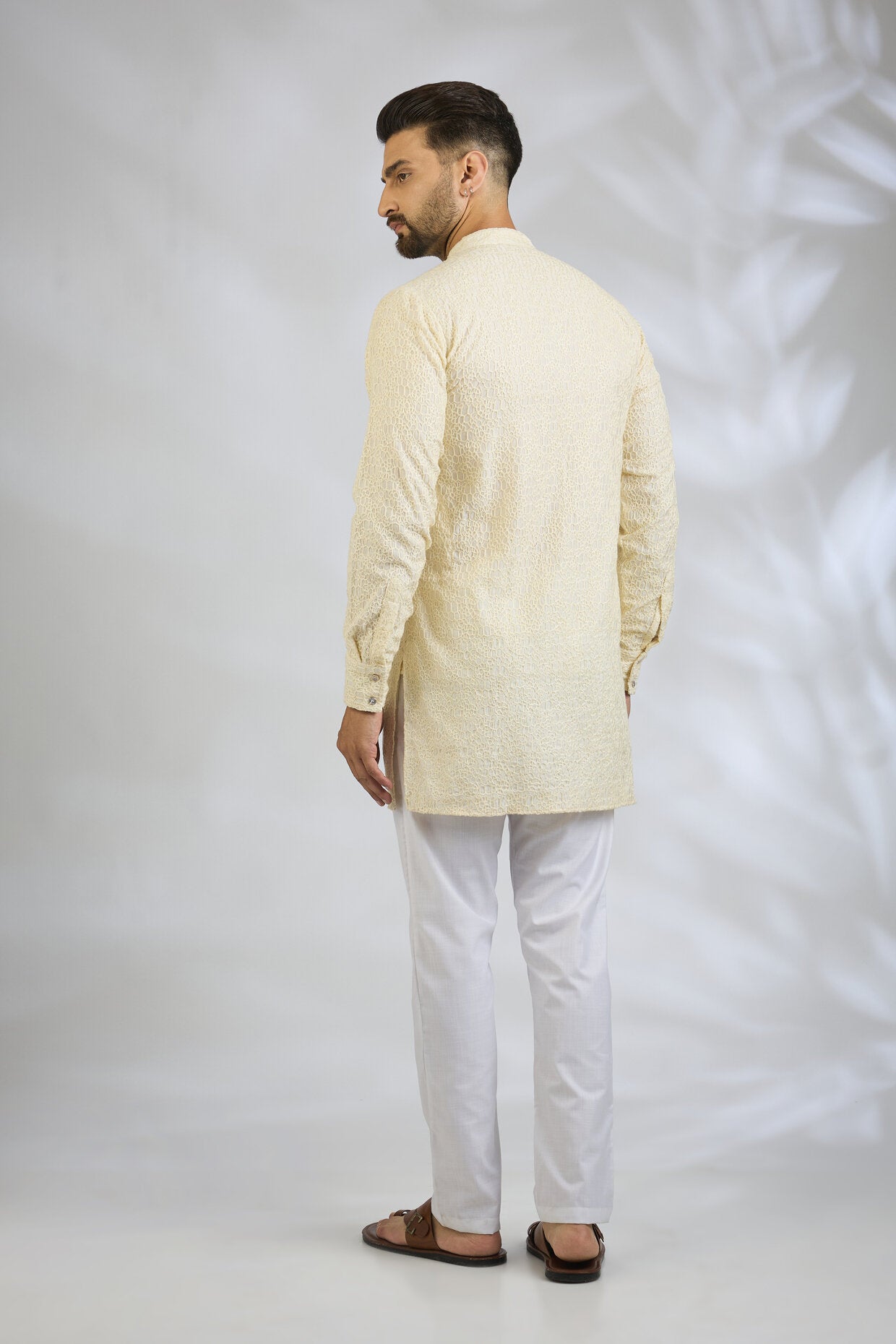 Ivory Embroidered Kurta Set