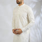White Sequin Embroidered Kurta Set