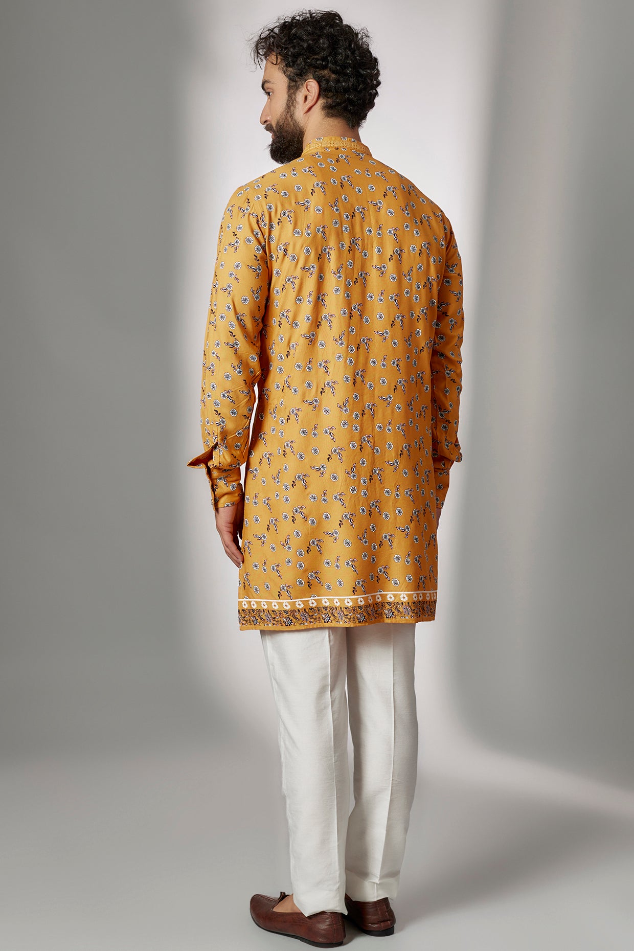 Embroidered Yellow Kurta Set - Spring Break