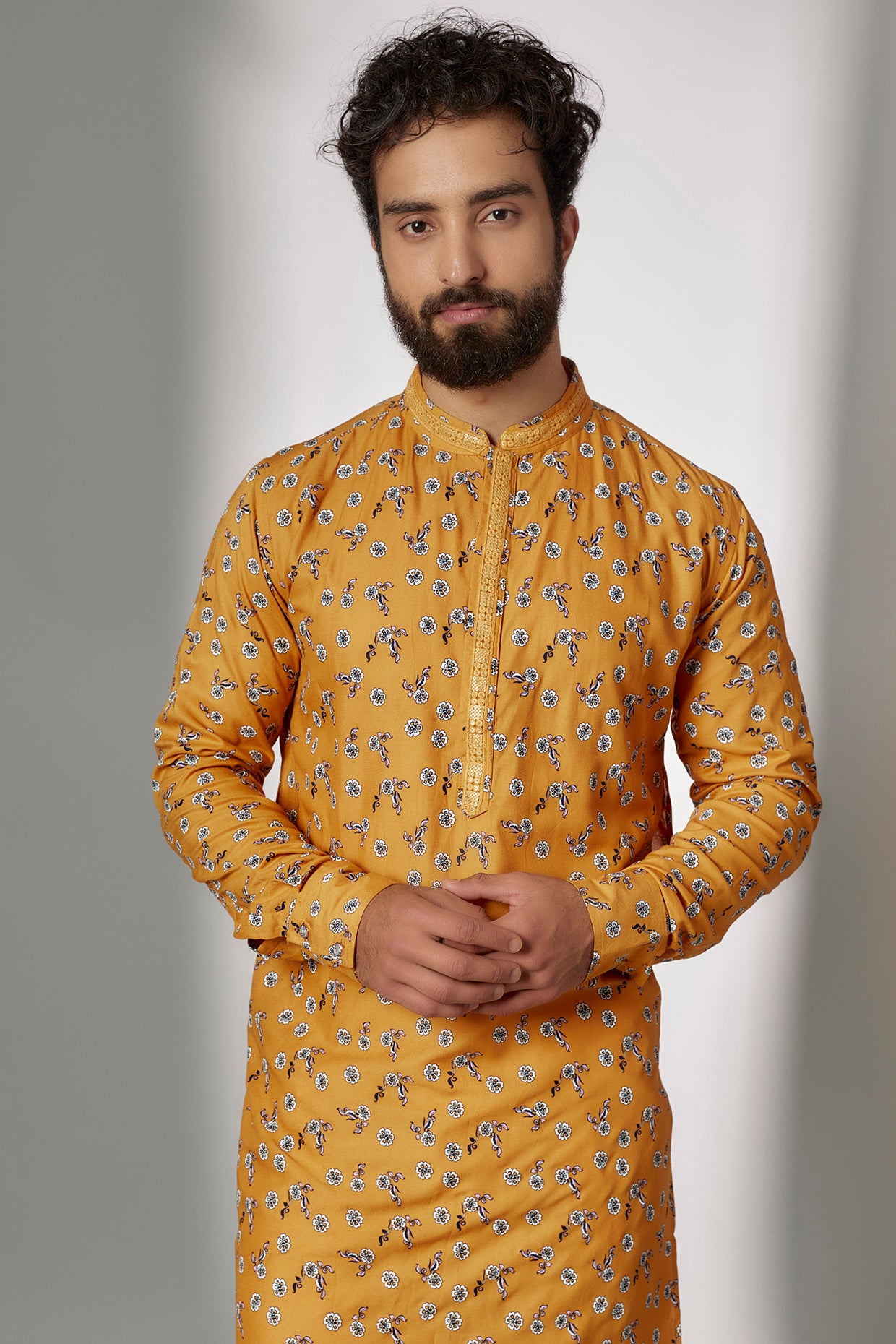 Embroidered Yellow Kurta Set - Spring Break