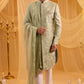Floral Embroidered Sherwani Set