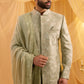 Floral Embroidered Sherwani Set