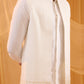 White Embroidered Indo Western Set