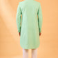Mint Green Jacquard Sherwani Set