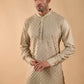 Beige Embroidered Kurta Set