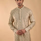 Beige Embroidered Kurta Set
