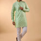 Mint Green Embroidered Kurta Set