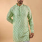 Mint Green Embroidered Kurta Set