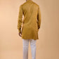 Mustard Yellow Embroidered Kurta Set