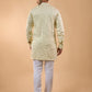Ivory Embroidered Short Kurta Set