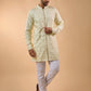 Ivory Embroidered Short Kurta Set