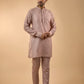 Pink Embroidered Kurta Set