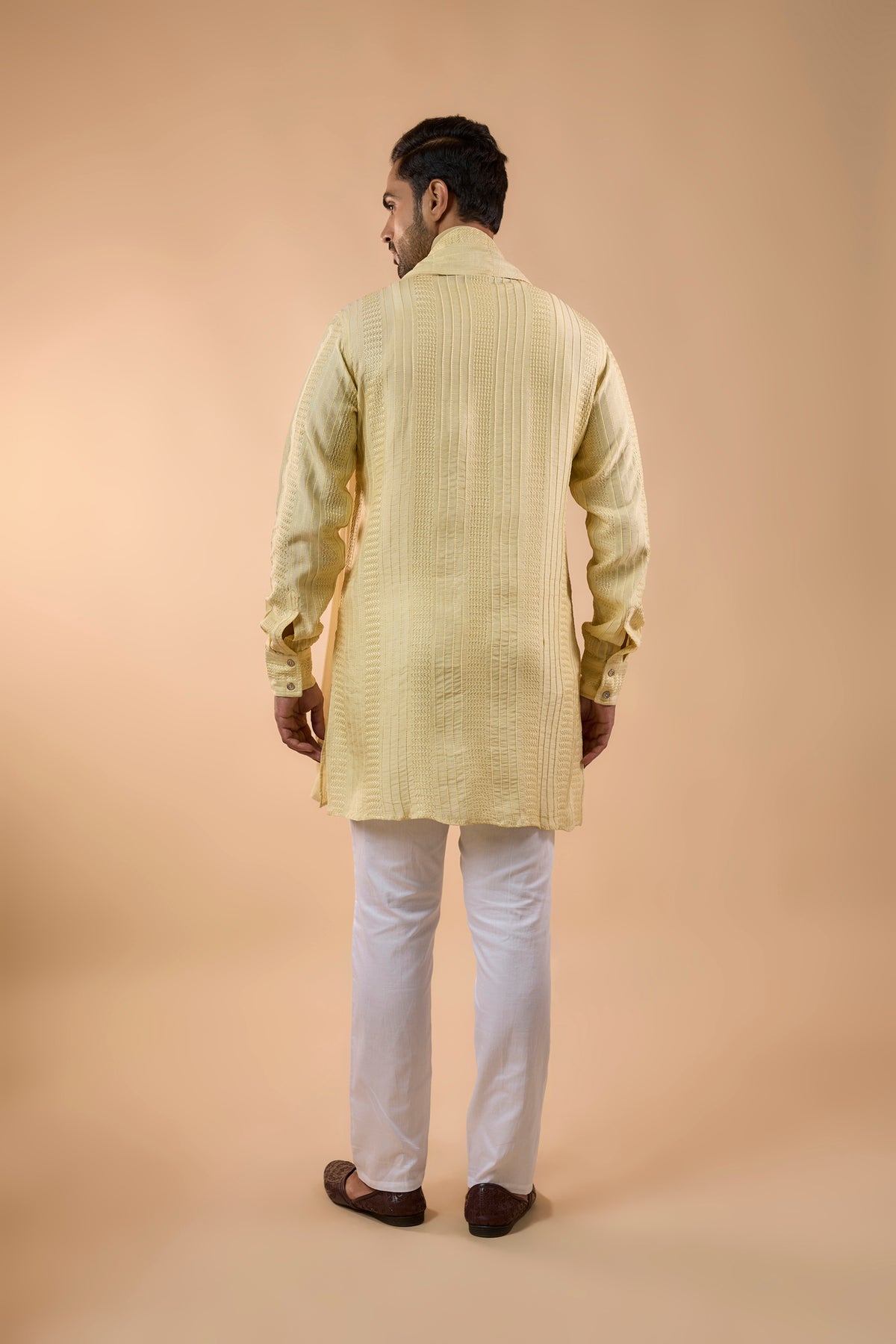 Yellow Embroidered Kurta Set