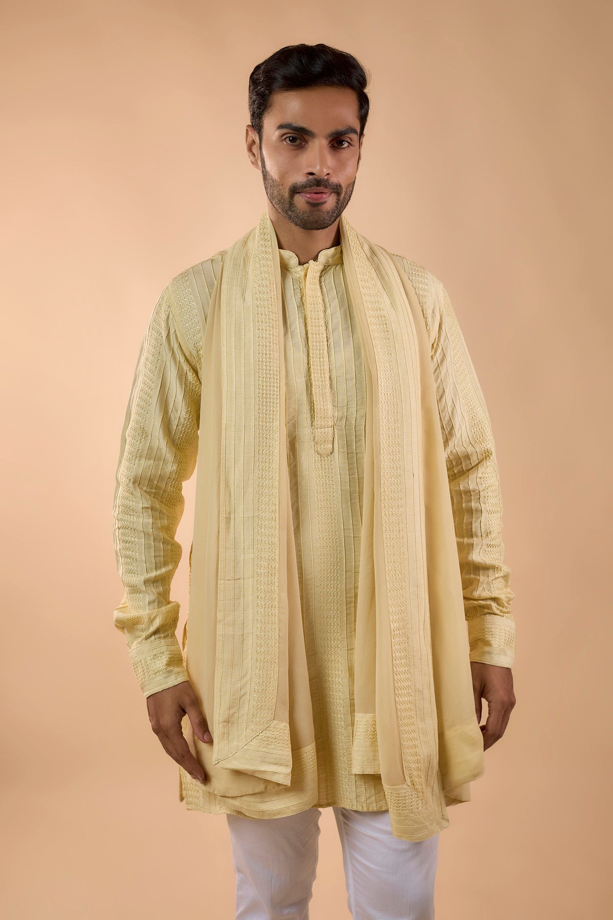 Yellow Embroidered Kurta Set
