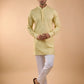 Yellow Embroidered Kurta Set