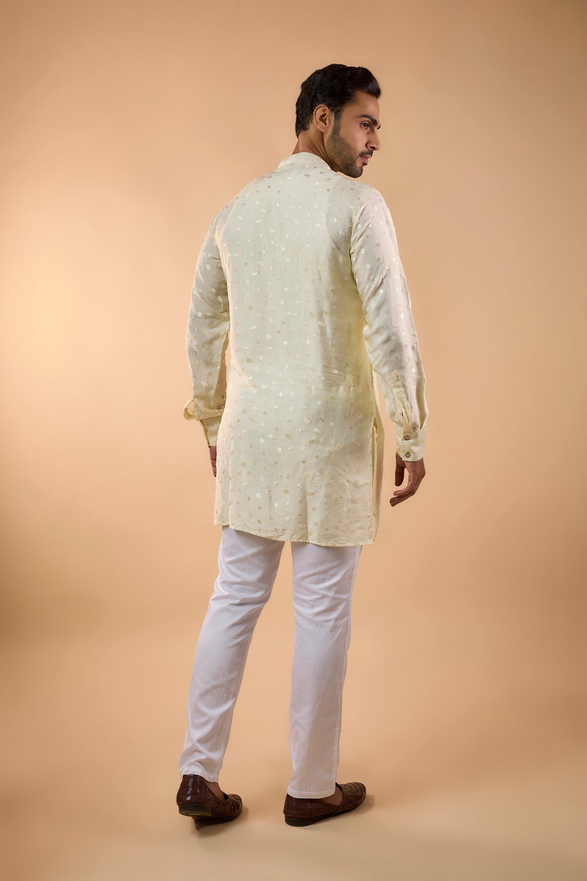 Ivory Embroidered Kurta Set