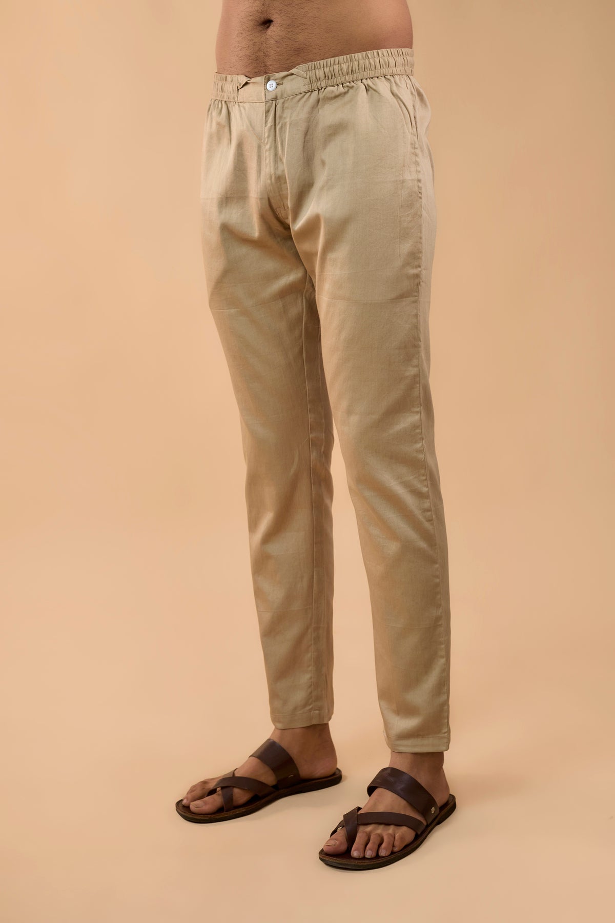 Beige Embroidered Kurta Set