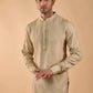 Beige Embroidered Kurta Set