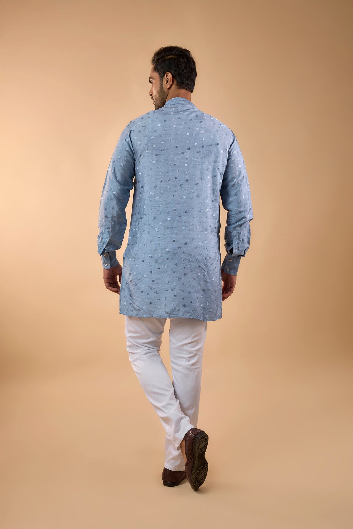 Sky Blue Embroidered Kurta Set