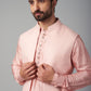 Pink Jacquard Indo Western Set