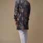 Gold Foil Print Kurta set