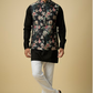 Floral Digital Print Jacket Kurta Set