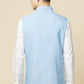 Sky Blue Embroidered Bundi Jacket - Spring Break