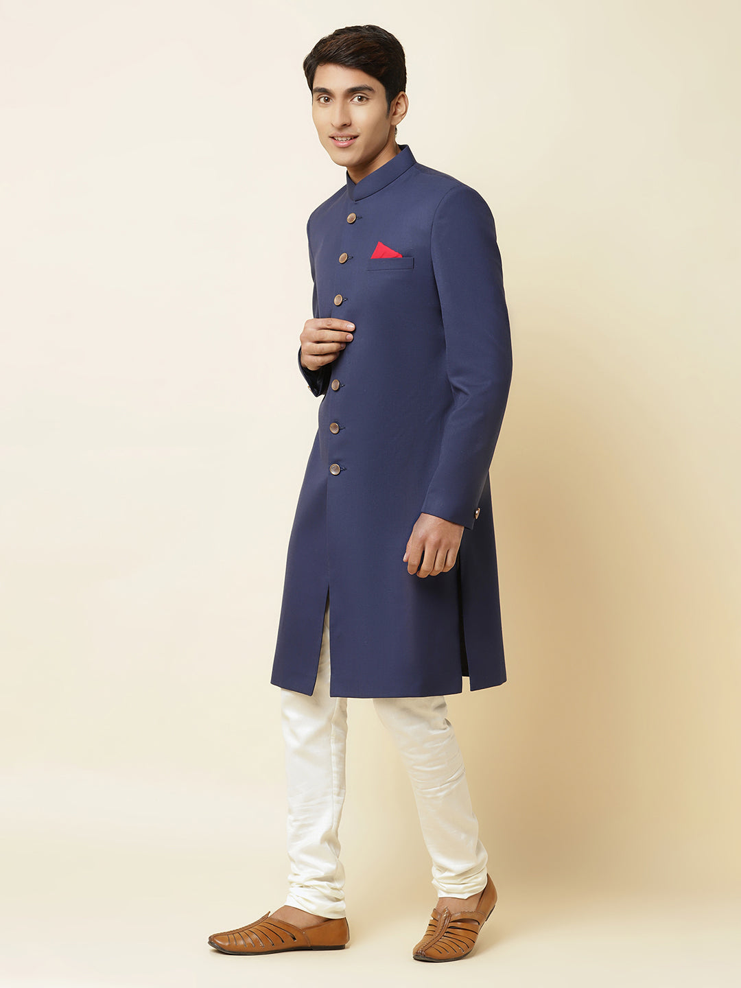 Navy Blue Sherwani Set - Spring Break