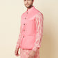 Pink Floral Print Kurta Set with Bundi Jacket - Spring Break