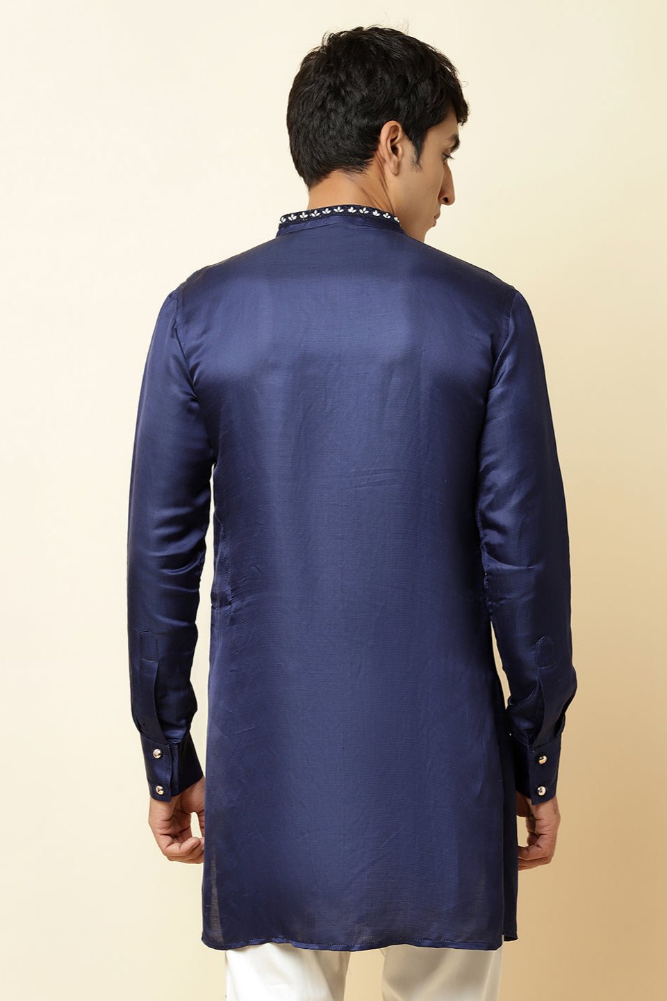 Navy Embroidered Kurta - Spring Break