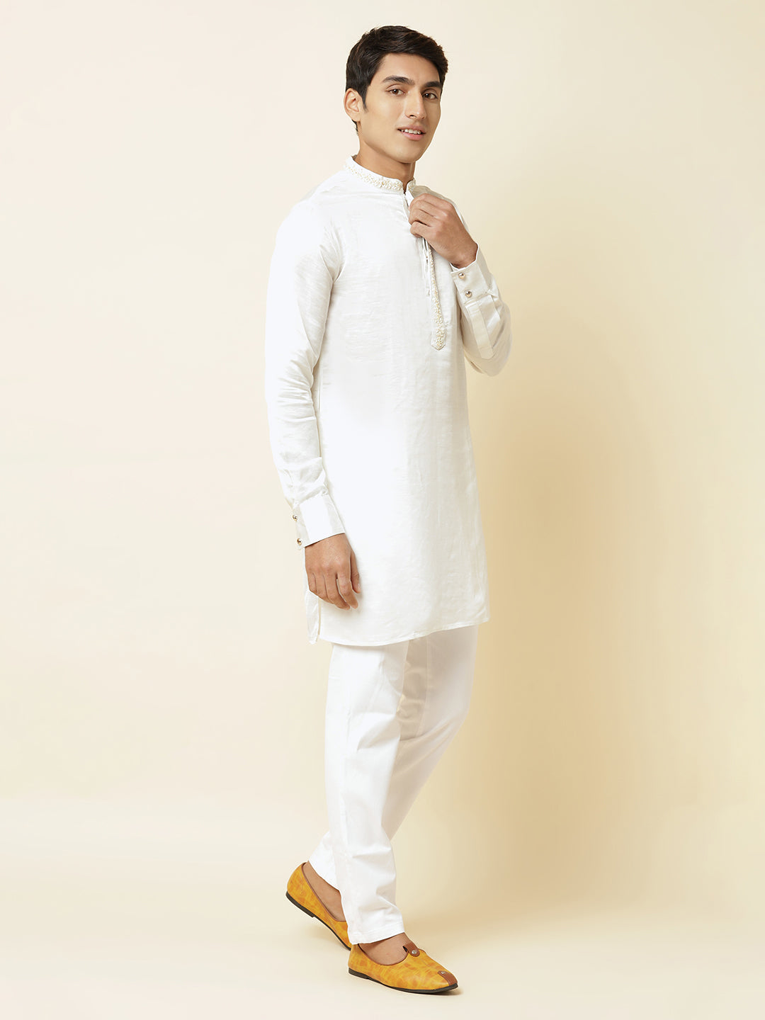 White Embroidered Kurta - Spring Break