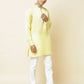 Yellow Embroidered Kurta - Spring Break