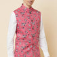Pink Floral Print Bundi Jacket - Spring Break