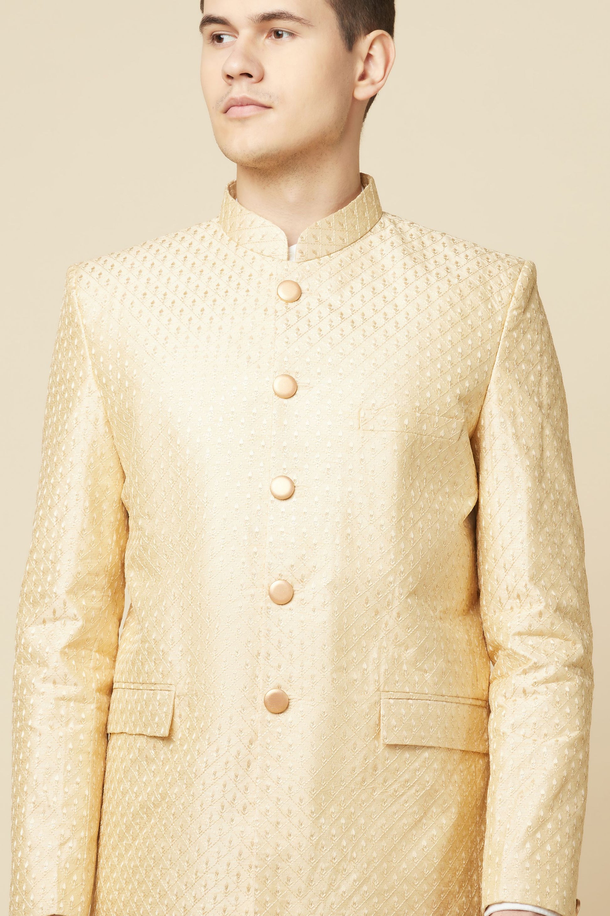 nude springbreak men Men's Nude Embroidered Jodhpuri Jacket – Spring Break