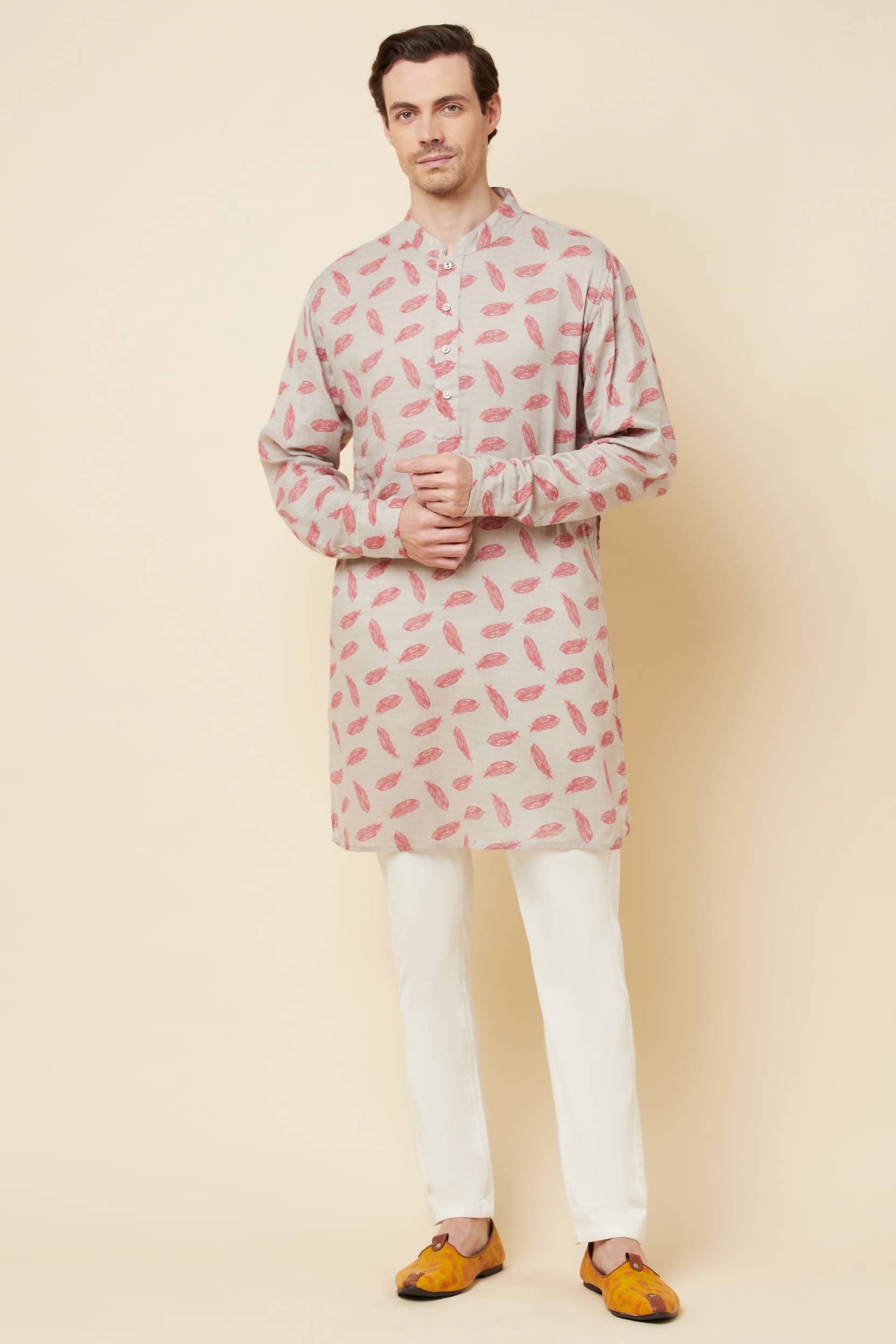Leaf Print Kurta Set - Spring Break