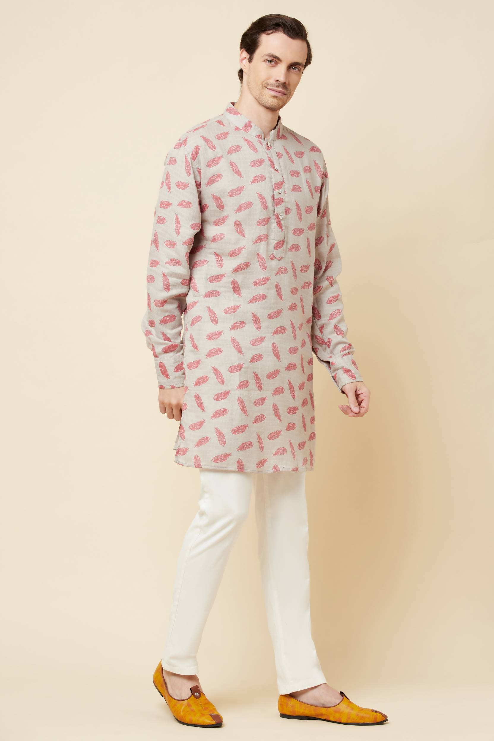 Leaf Print Kurta Set - Spring Break