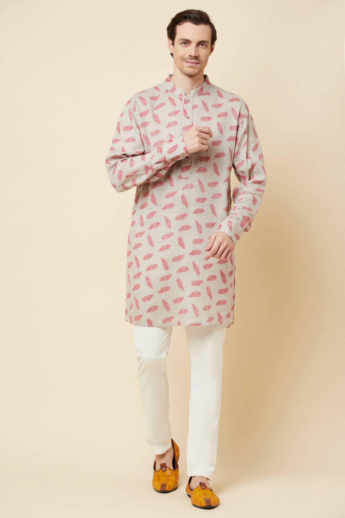 Leaf Print Kurta Set - Spring Break