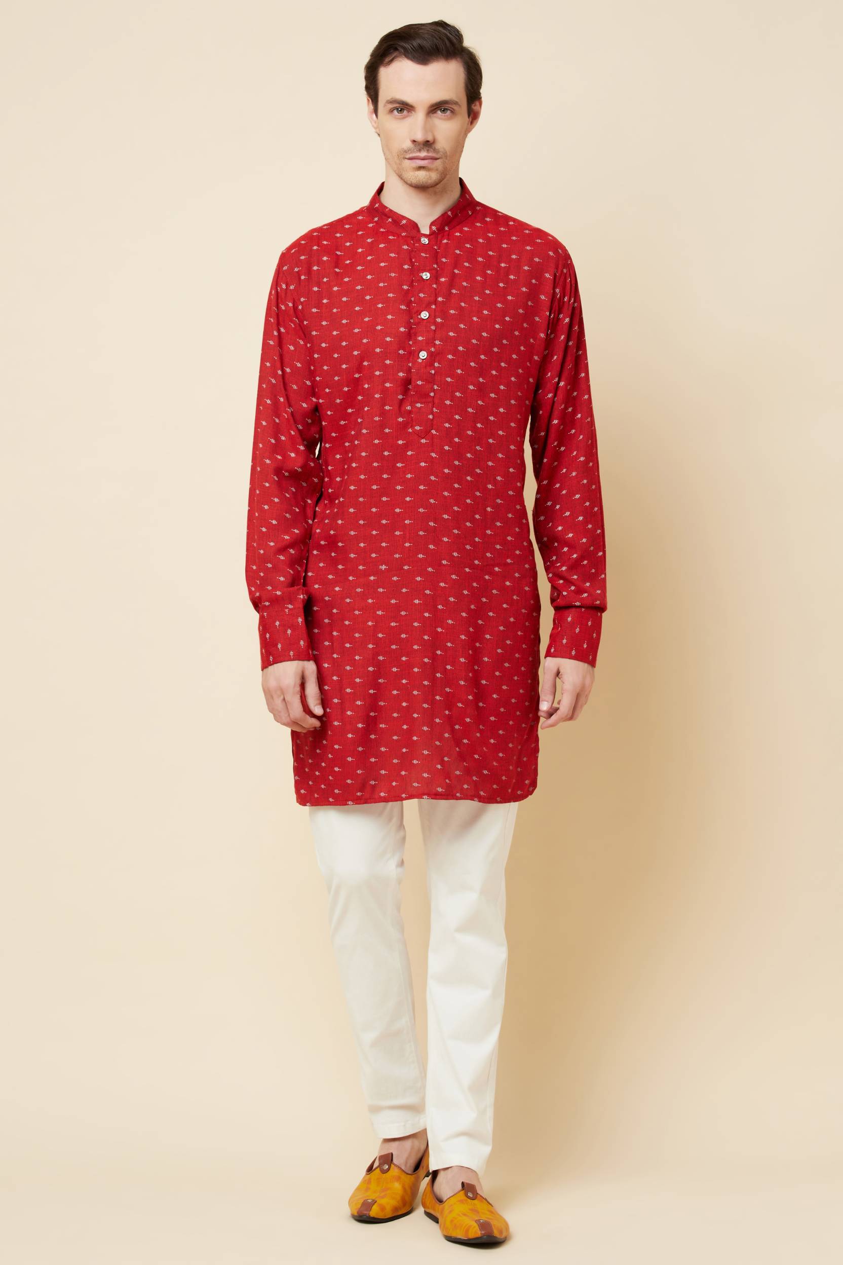 Micro Print Kurta Set - Spring Break