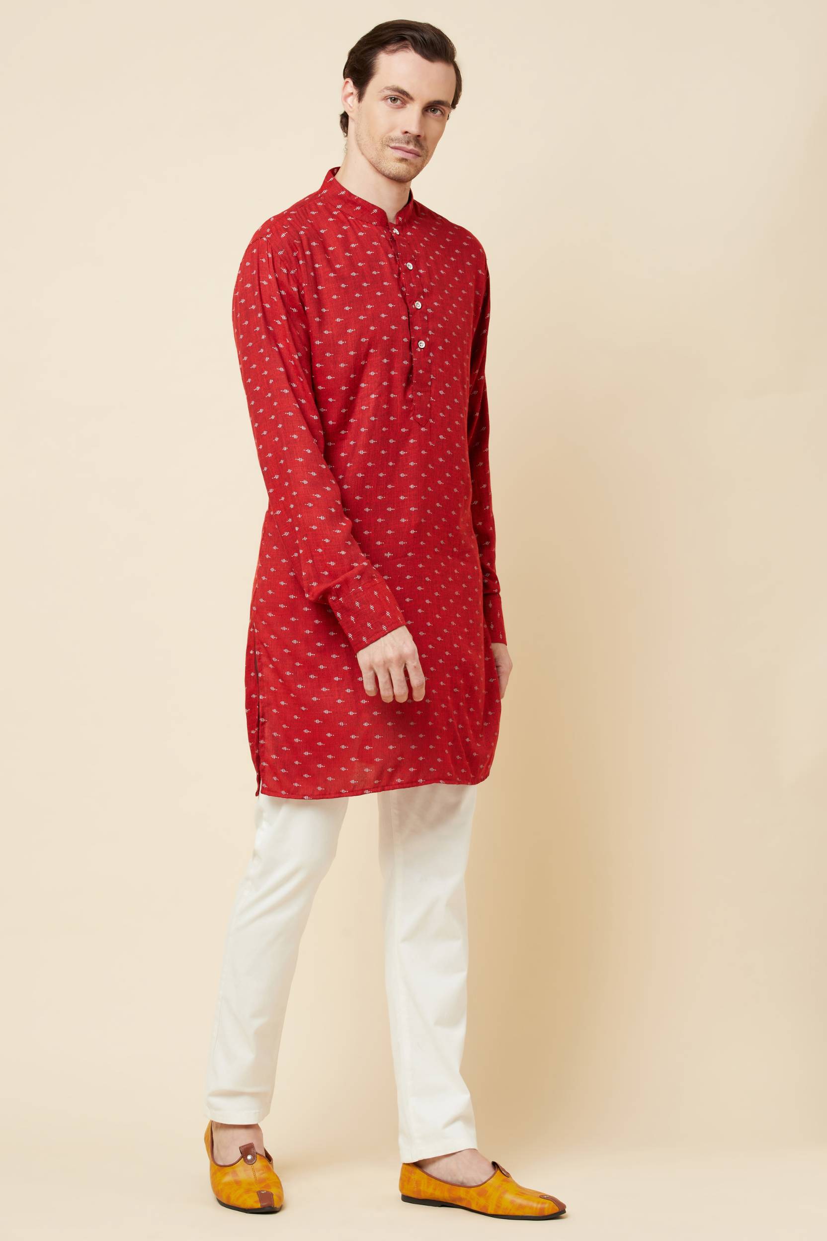 Micro Print Kurta Set - Spring Break